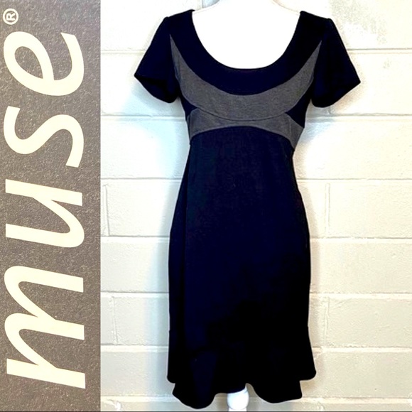 $175 Muse Dress SEXY Black & Grey NWT 12 - Picture 5 of 9